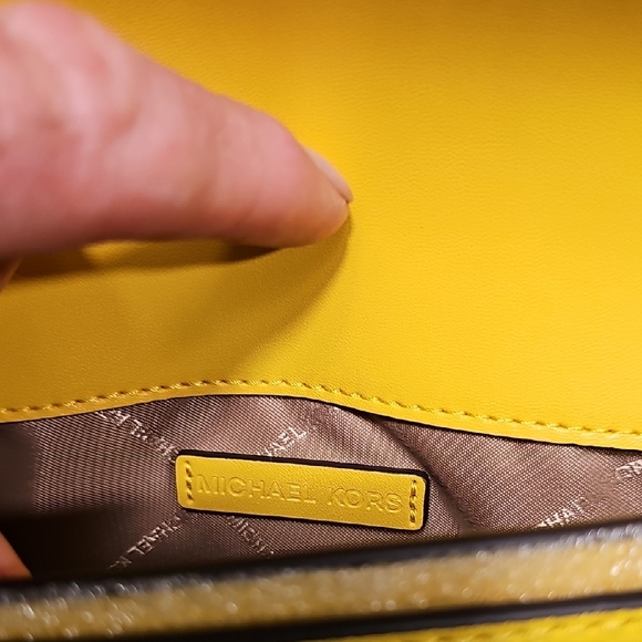 Michael Kors Vibrant Yellow Crossbody Bag With Tags Retail 289.00 - Picture 8 of 10